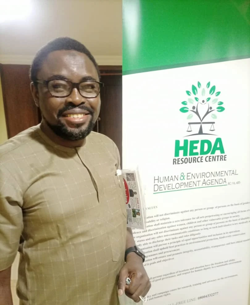 Olarenwaju Suraju, Chairman of the Human and Environmental Development Agenda (HEDA)